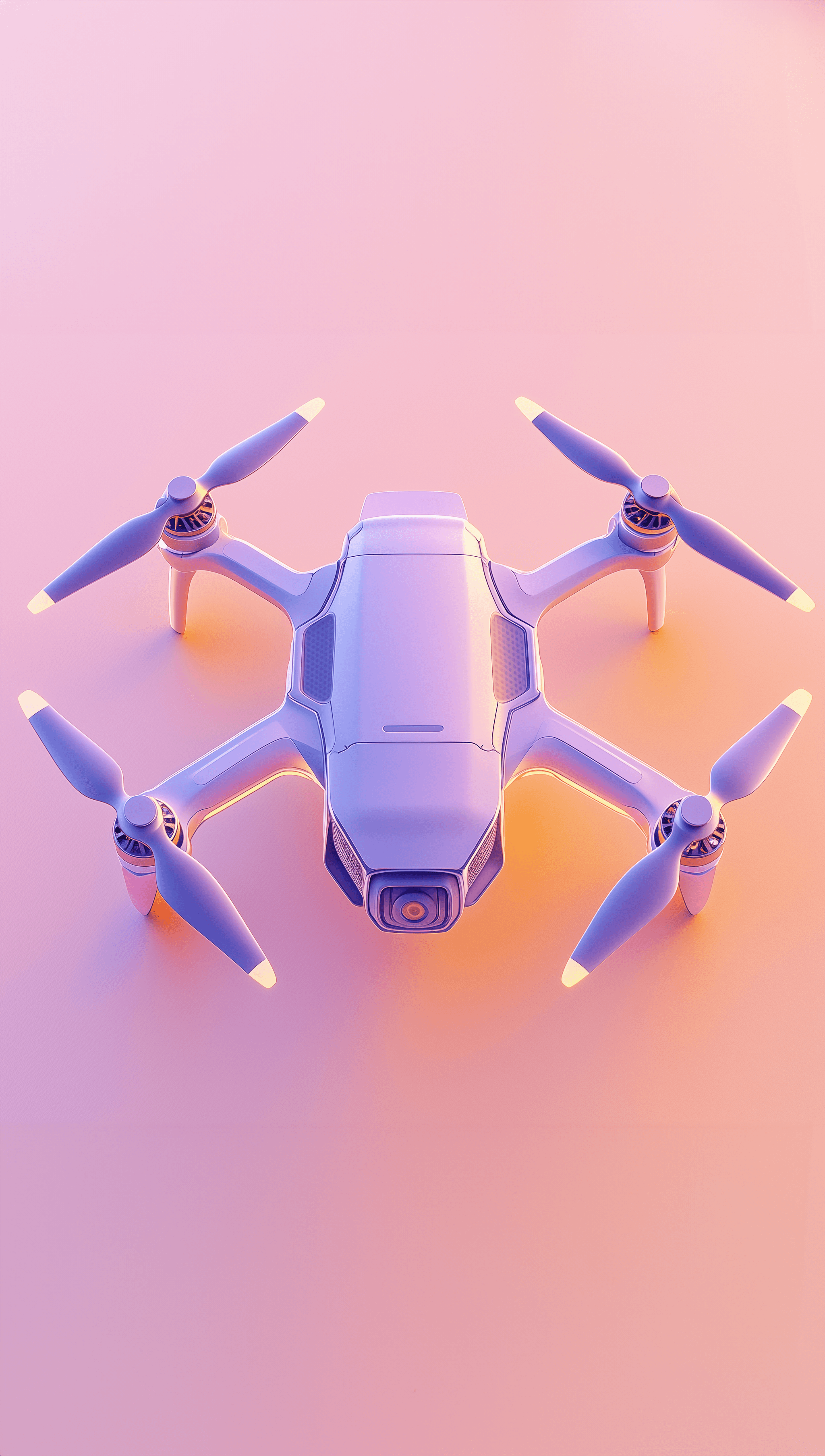 DJI drone 3D render showcase