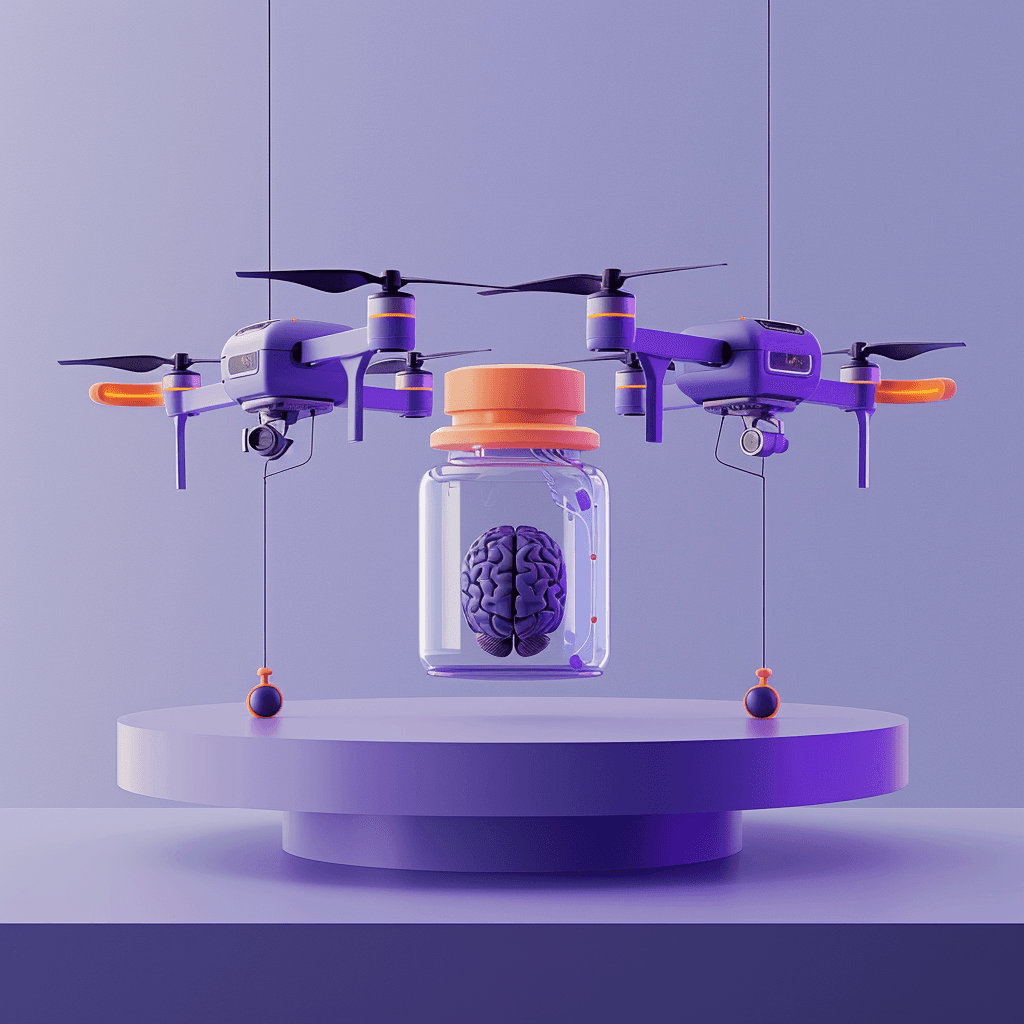 Drone 3D render showcase