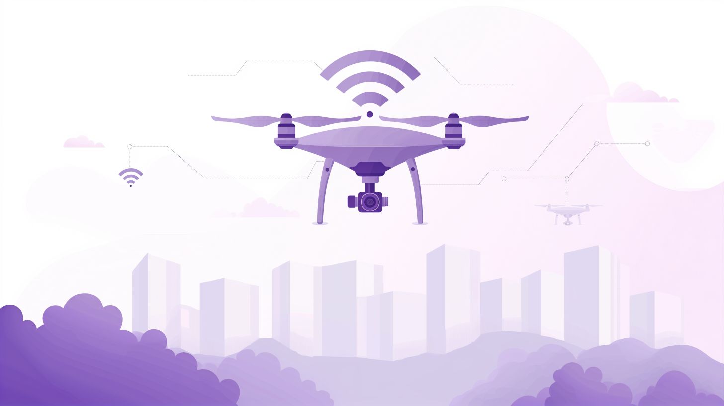 DJI drone signal range from controller showing OcuSync radio link