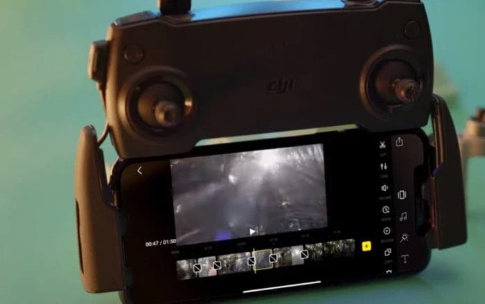 DJI Fly app Pro Mode settings showing manual exposure controls