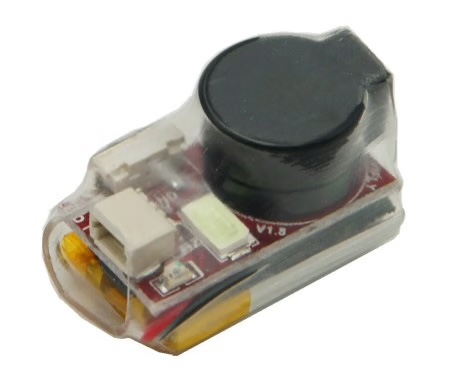 Drone buzzer and GPS tracker accessories for finding a lost drone