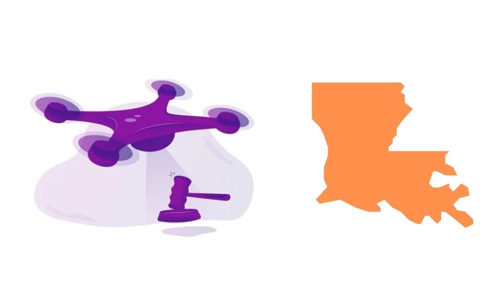 Louisiana aerial view and drone law enforcement