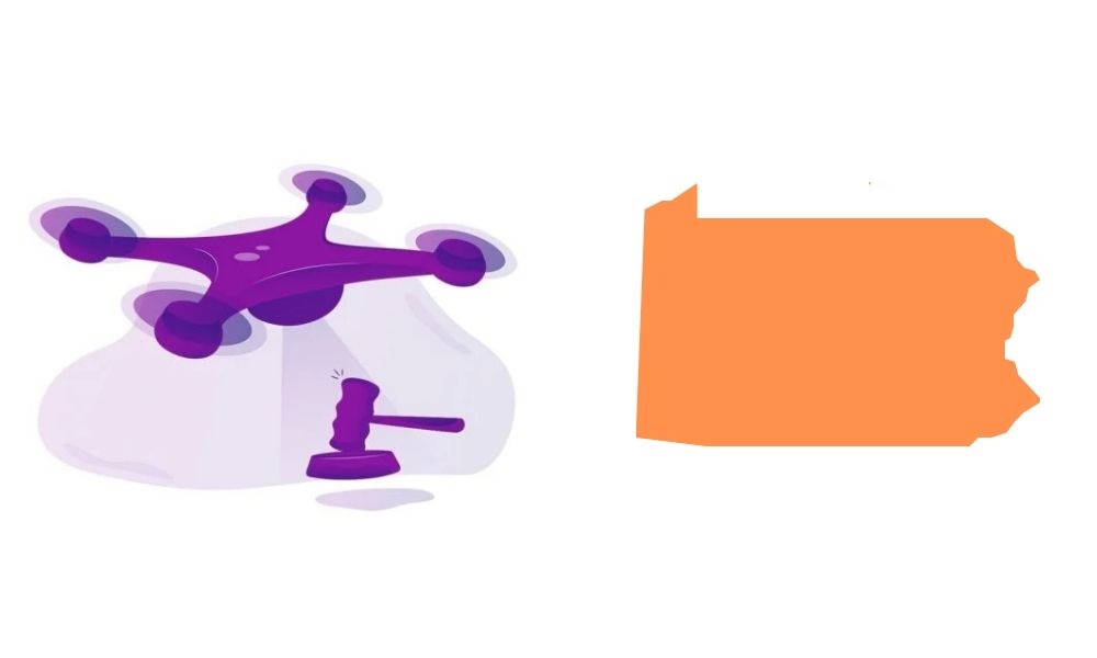 Pennsylvania state park with drone restrictions signage