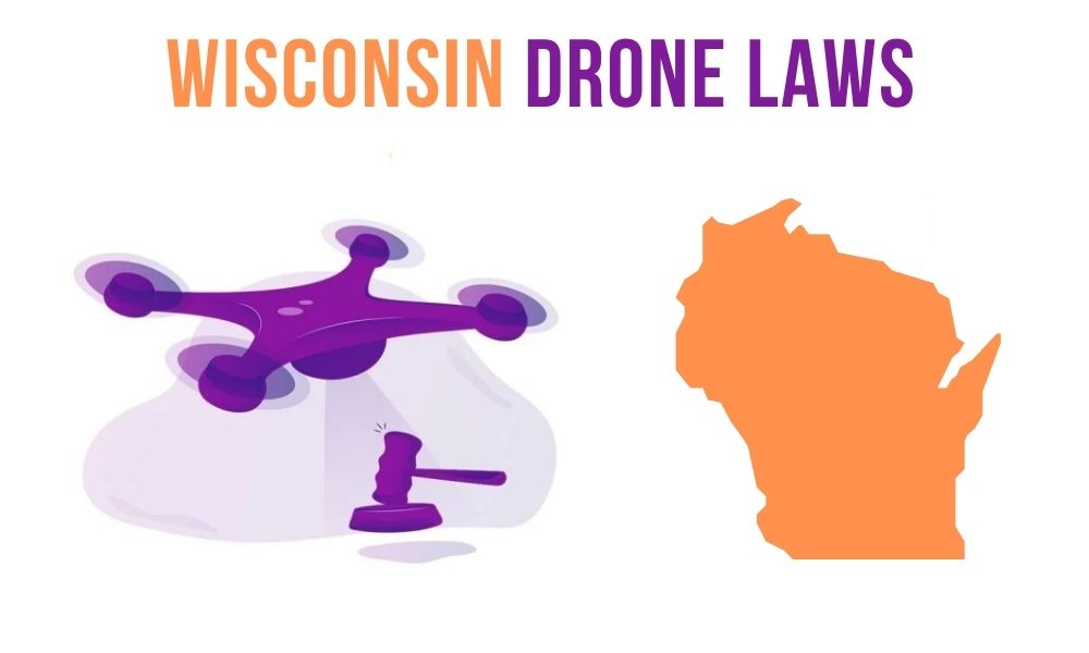 Aerial view of Wisconsin landscape and drone regulations