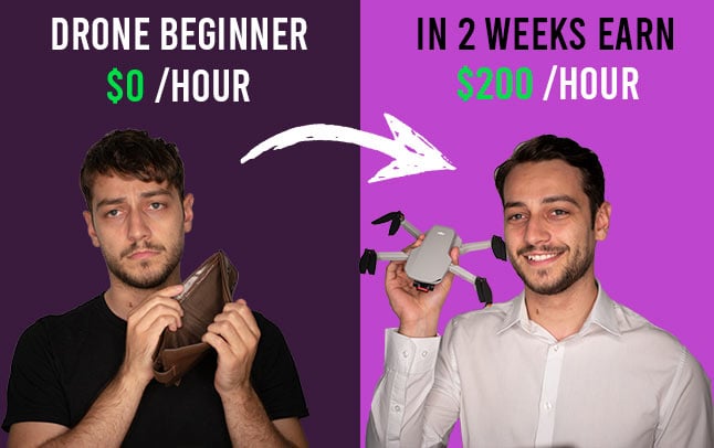 Drone pilot studying for Part 107 certification and advanced drone training courses