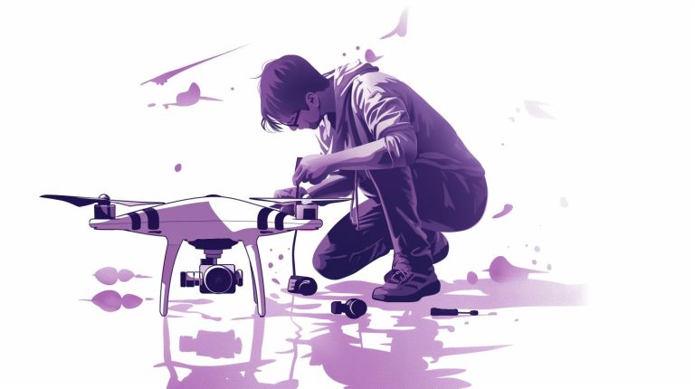 Assessing water damage repair options for a drone