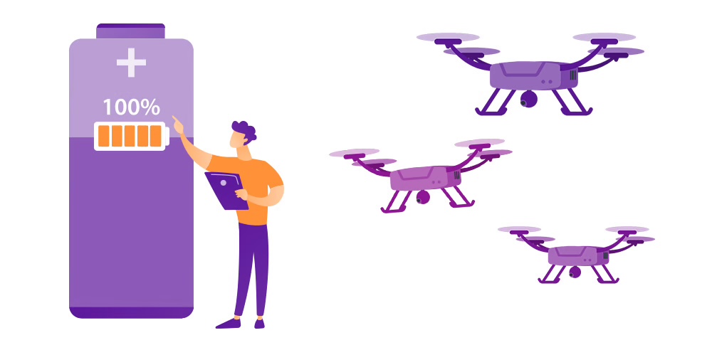 Side-by-side comparison of consumer drones with long flight times
