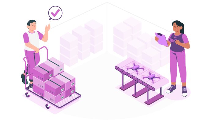 FPV drone business operations showing professional specialized setup
