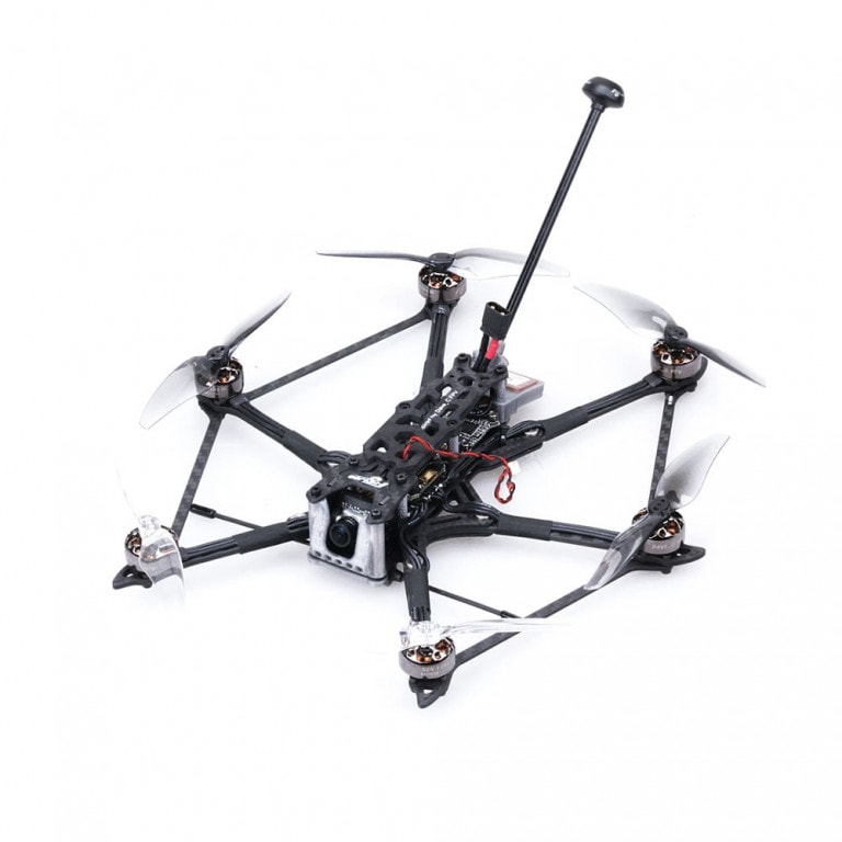 Hexacopter FPV drone with six propellers