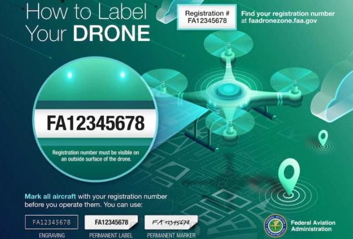 How to label your DJI drone for FAA registration and identification