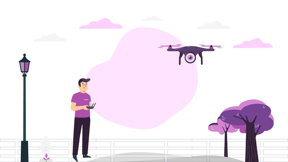 Drone manual landing technique