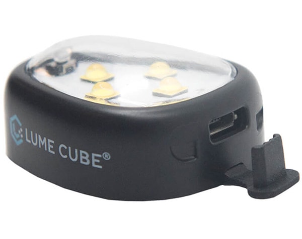 Lume Cube strobe light mounted on a DJI drone