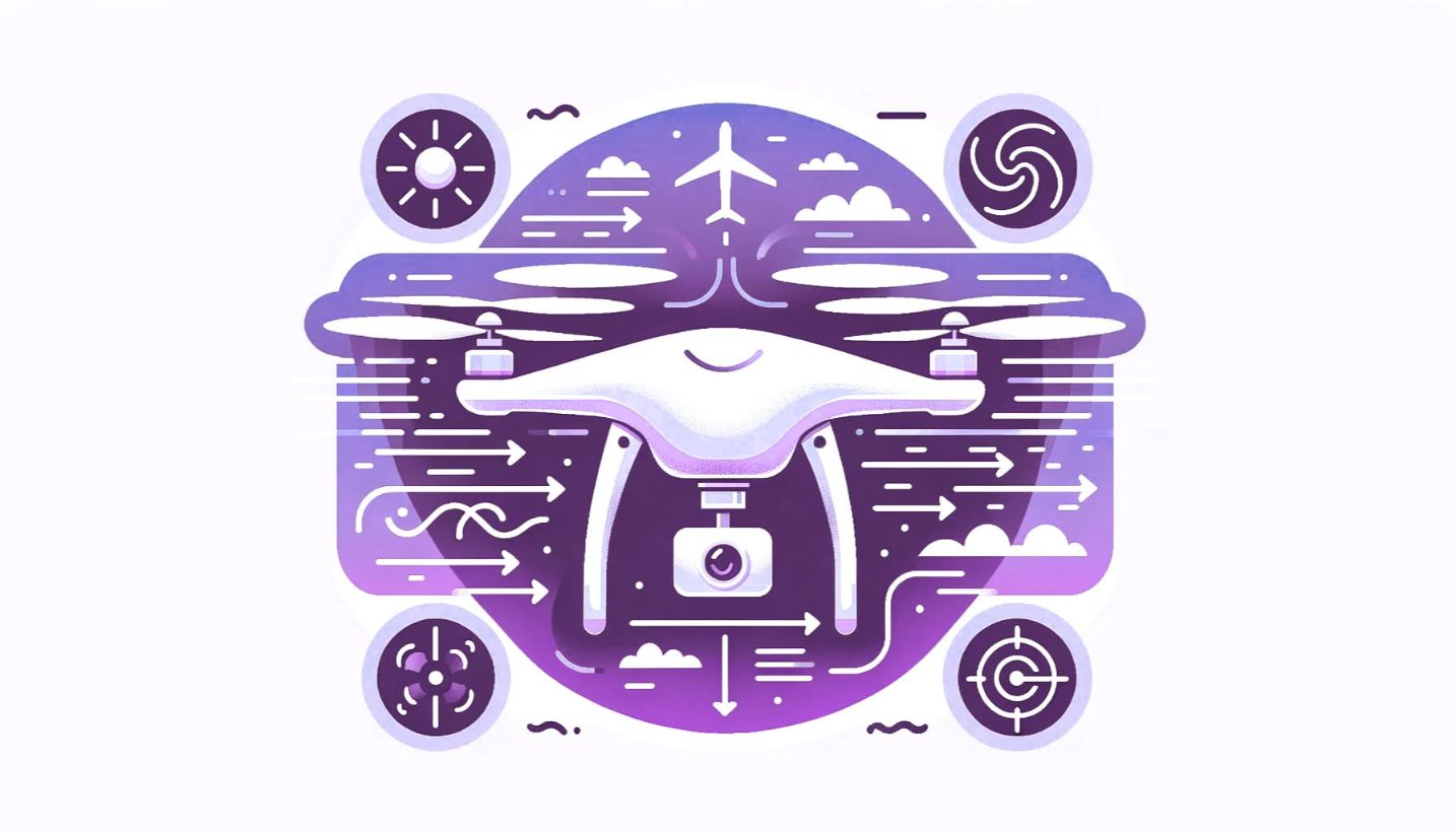 Drone pilot assessing gusty conditions before flight